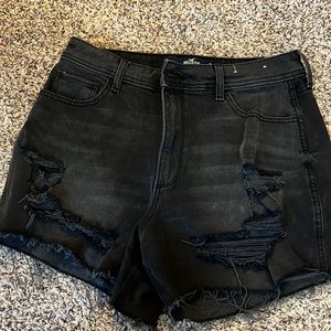 Size 13 Hollister Black Jean Shorts